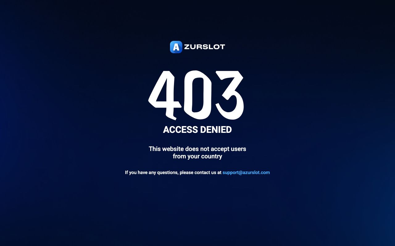 AzurSlot homepage screenshot